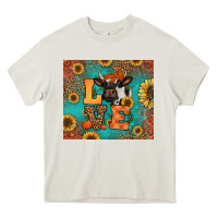 Cream love autumn cow Heavy Core Tee - Jasminsmagicworld