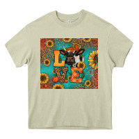 Mossy love autumn cow Heavy Core Tee - Jasminsmagicworld