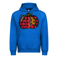 Cobalt Buffalo Pumpkin Urban Hoodie - CowhideDigitalArt