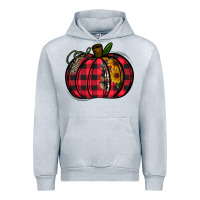 Heather Grey Buffalo Pumpkin Urban Hoodie - CowhideDigitalArt