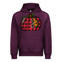 Mauve Wine Buffalo Pumpkin Urban Hoodie - CowhideDigitalArt