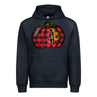 Navy Buffalo Pumpkin Urban Hoodie - CowhideDigitalArt
