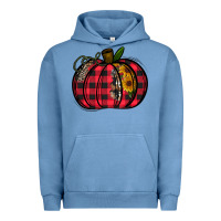 Pigment Pebble Blue Buffalo Pumpkin Urban Hoodie - CowhideDigitalArt