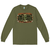 Army Green Camouflage Patterned Mimi Tried Long Sleeve Tee - Bettercallsaul