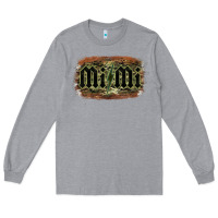 Heather Grey Camouflage Patterned Mimi Tried Long Sleeve Tee - Bettercallsaul
