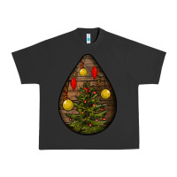 Pigment Black christmas  teardrop Urban Heavy Tee - BundleAndBundleShop