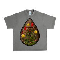 Tornado christmas  teardrop Urban Heavy Tee - BundleAndBundleShop