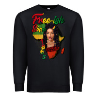Black Free-ish since 1865 black woman Premium Sweatshirt - FaDigitalArtStudio