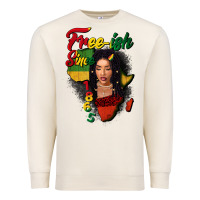 Sandshell Free-ish since 1865 black woman Premium Sweatshirt - FaDigitalArtStudio