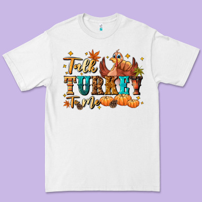 Talk Turkey To Me Premium Tee Designed By Nancycooperartshop