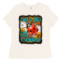 Bone Western Just A Girl Who Loves Ladybug Ladies Tee - LillyAllenDesigns