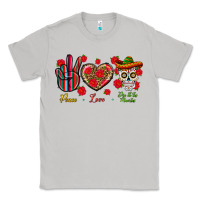 Moon Dust Peace Love Dia De Los Muertos Classic Tee - BundleAndBundleShop