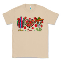 Mushroom Peace Love Dia De Los Muertos Classic Tee - BundleAndBundleShop