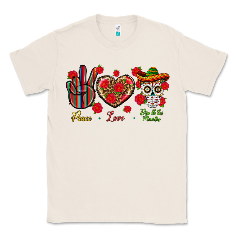 Peace Love Dia De Los Muertos Classic Tee by BundleAndBundleShop | Teevron