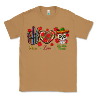 Toasted Coconut Peace Love Dia De Los Muertos Classic Tee - BundleAndBundleShop