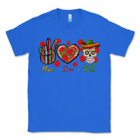 True Royal Peace Love Dia De Los Muertos Classic Tee - BundleAndBundleShop