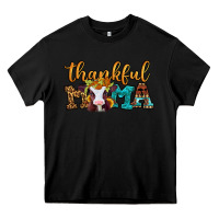 Black thankful mama baby calf Heavy Core Tee - Jasminsmagicworld