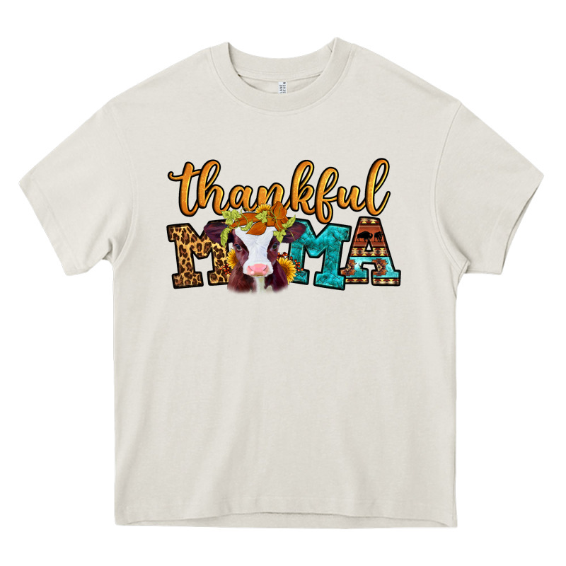 Thankful Mama Baby Calf Heavy Core Tee by Jasminsmagicworld | Teevron