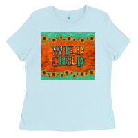 Baby Blue western wild child Ladies Tee - Jasminsmagicworld