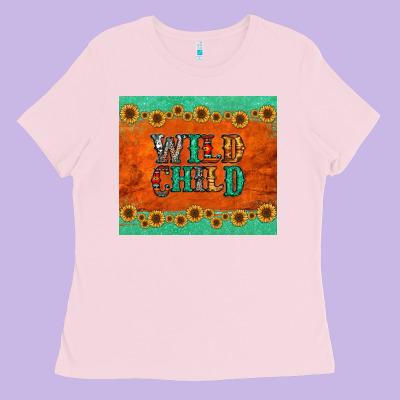 Western Wild Child Ladies Tee Designed By Jasminsmagicworld