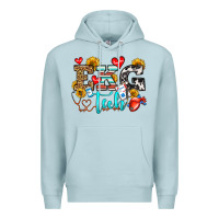 Blue Mist ekg tech Premium Hoodie - OliviaCreatesArt