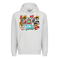 Dove Grey ekg tech Premium Hoodie - OliviaCreatesArt