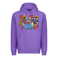 Purple ekg tech Premium Hoodie - OliviaCreatesArt