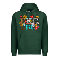 Sports Green ekg tech Premium Hoodie - OliviaCreatesArt