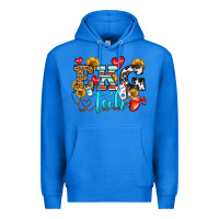 True Royal ekg tech Premium Hoodie - OliviaCreatesArt
