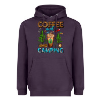 Plum Coffee And Camping Frappe Heavyweight Hoodie - FaDigitalArtStudio