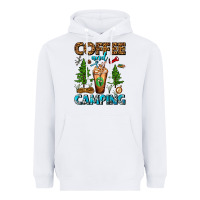 White Coffee And Camping Frappe Heavyweight Hoodie - FaDigitalArtStudio