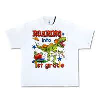 White roaring into 1st grade Urban Heavy Tee - BundleAndBundleShop