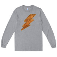 Heather Grey Western Vintage Pattern Lightning Long Sleeve Tee - Bettercallsaul