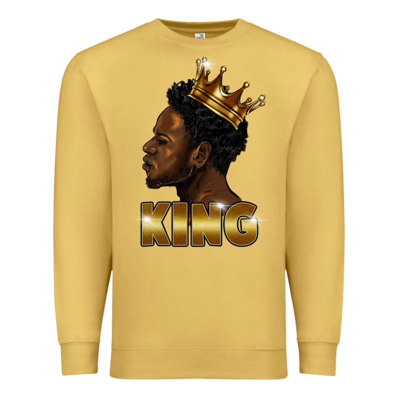Black King Premium Sweatshirt by FaDigitalArtStudio | Teevron