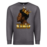 Charcoal Heather black king Premium Sweatshirt - FaDigitalArtStudio