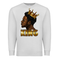 Dove Grey black king Premium Sweatshirt - FaDigitalArtStudio