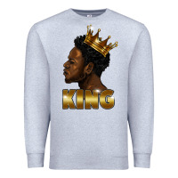 Heather Grey black king Premium Sweatshirt - FaDigitalArtStudio