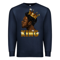 Navy black king Premium Sweatshirt - FaDigitalArtStudio