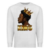 Oatmeal Heather black king Premium Sweatshirt - FaDigitalArtStudio