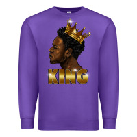 Purple black king Premium Sweatshirt - FaDigitalArtStudio