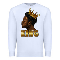 White black king Premium Sweatshirt - FaDigitalArtStudio