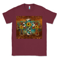 Burgundy cross tumbler Classic Tee - JahusDesignShop