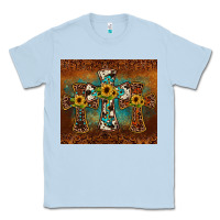 Dusty Blue cross tumbler Classic Tee - JahusDesignShop