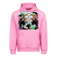Fuchsia Pink Beach Please Urban Hoodie - CowhideDigitalArt