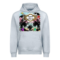 Heather Grey Beach Please Urban Hoodie - CowhideDigitalArt