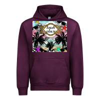 Mauve Wine Beach Please Urban Hoodie - CowhideDigitalArt