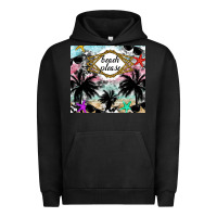Pigment Black Beach Please Urban Hoodie - CowhideDigitalArt