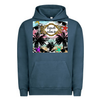 Pigment Midnight Navy Beach Please Urban Hoodie - CowhideDigitalArt