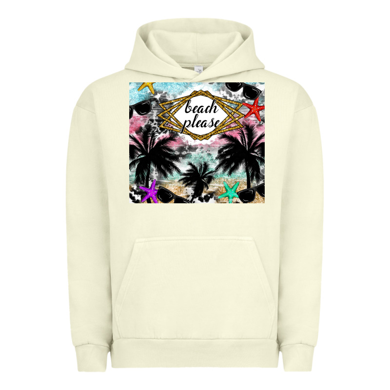 Beach Please Urban Hoodie by CowhideDigitalArt | Teevron
