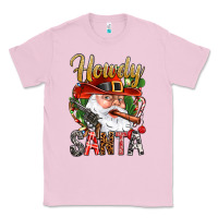 Bubblegum Pink Howdy Santa Classic Tee - BundleAndBundleShop
